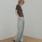 Wide Leg Trousers w/Cut Out Detail