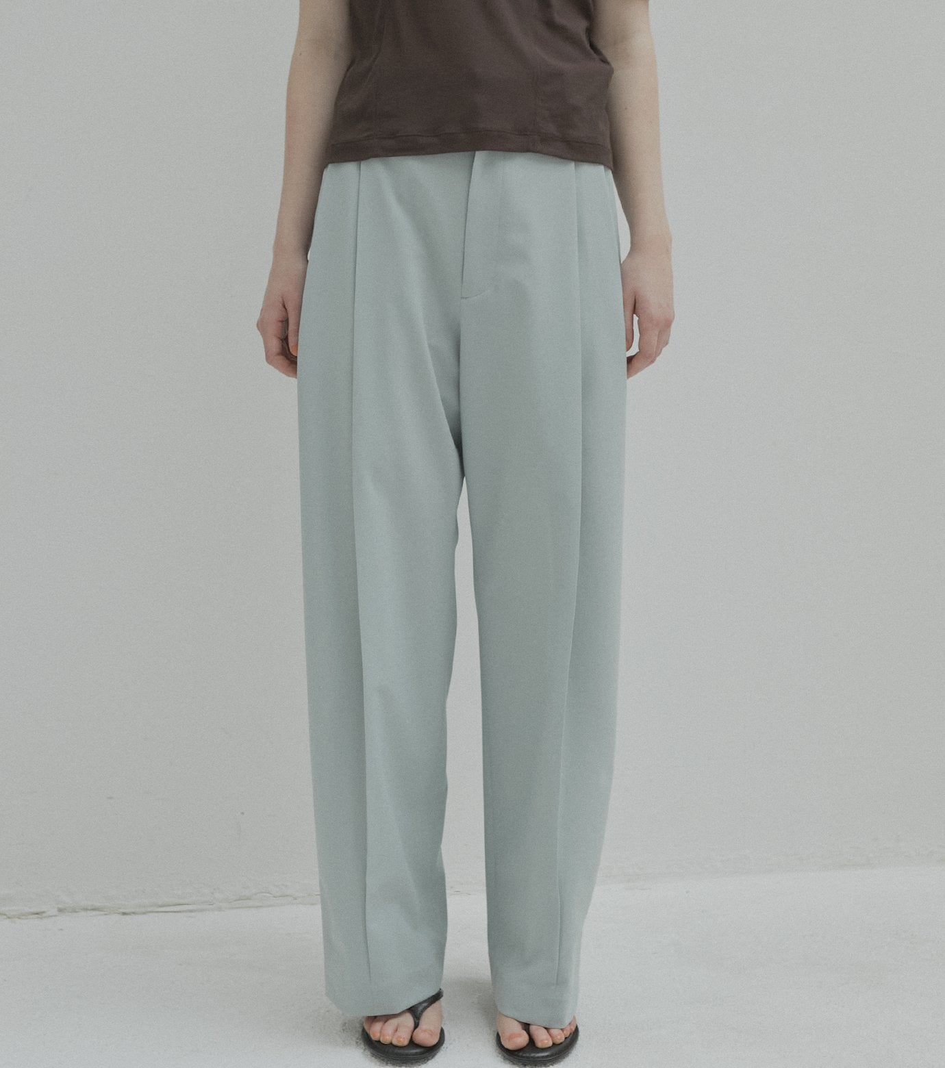 Wide Leg Trousers w/Cut Out Detail