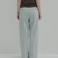 Wide Leg Trousers w/Cut Out Detail