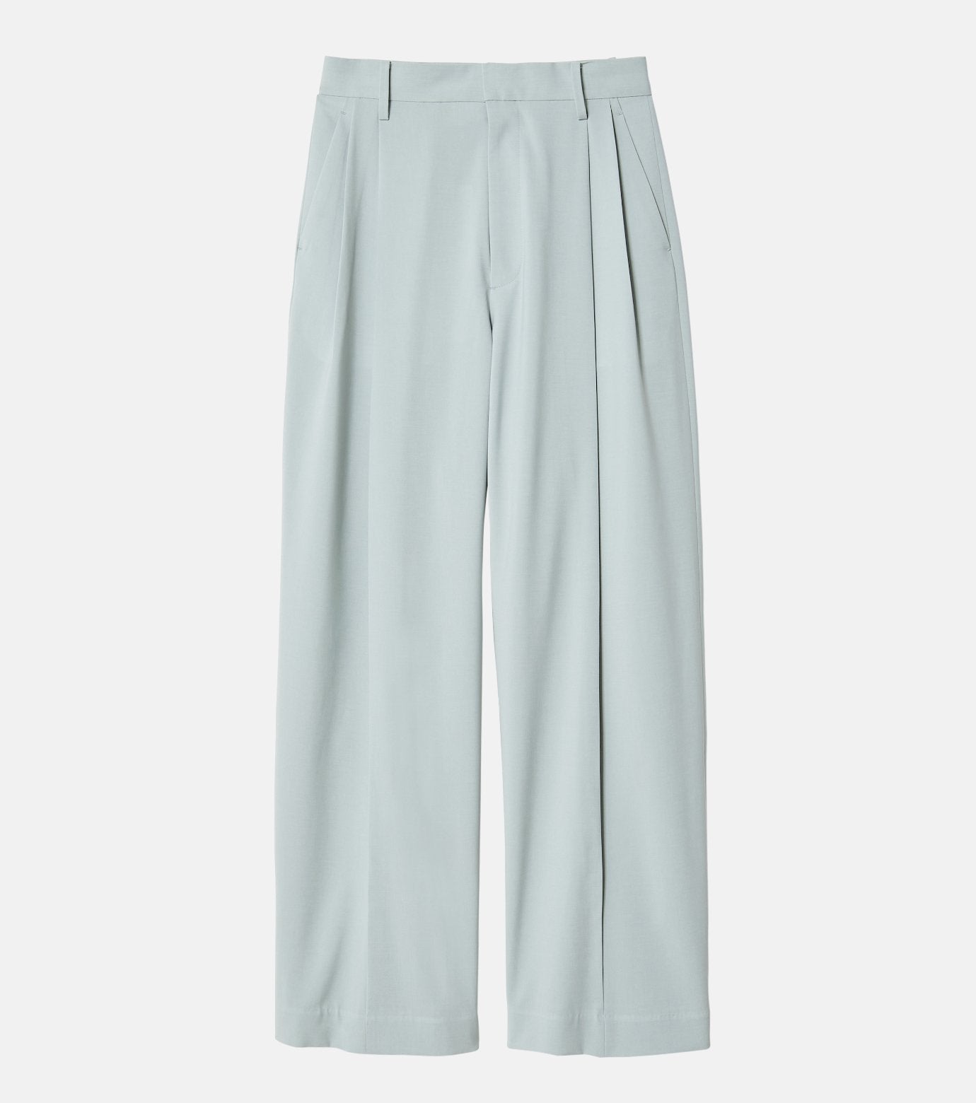 Wide Leg Trousers w/Cut Out Detail