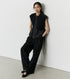 Wide Leg Tuck Pants