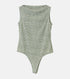 Distorted Check Body Suit Tops