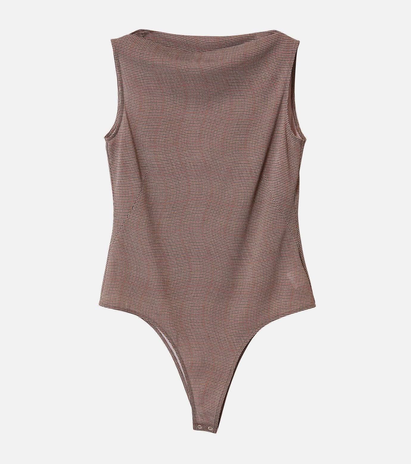 Distorted Check Body Suit Tops