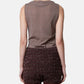 Distorted Check Body Suit Tops