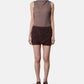 Distorted Check Body Suit Tops