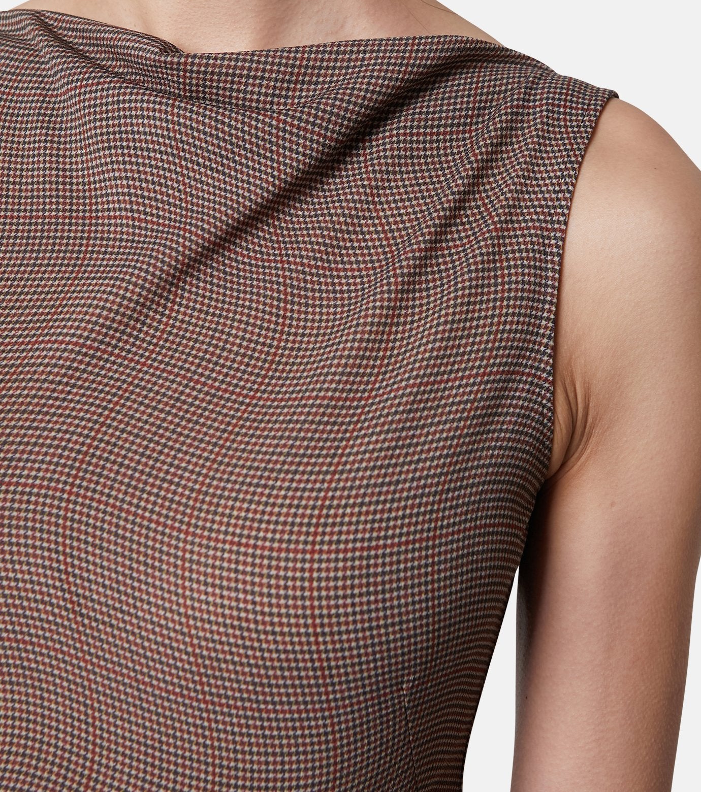 Distorted Check Body Suit Tops