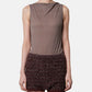 Distorted Check Body Suit Tops