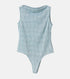 Distorted Check Body Suit Tops