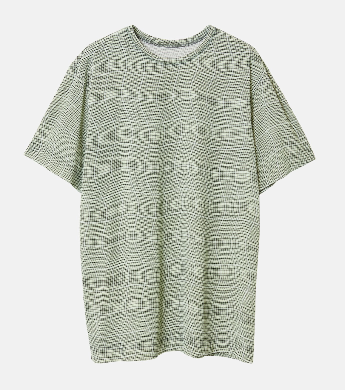 Distorted Check Sheer Tee