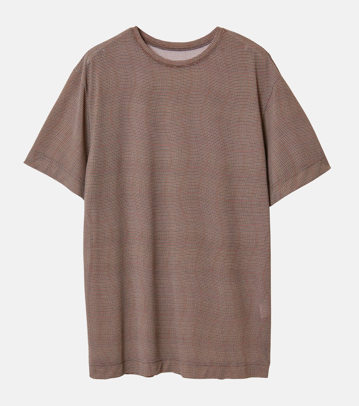 Distorted Check Sheer Tee