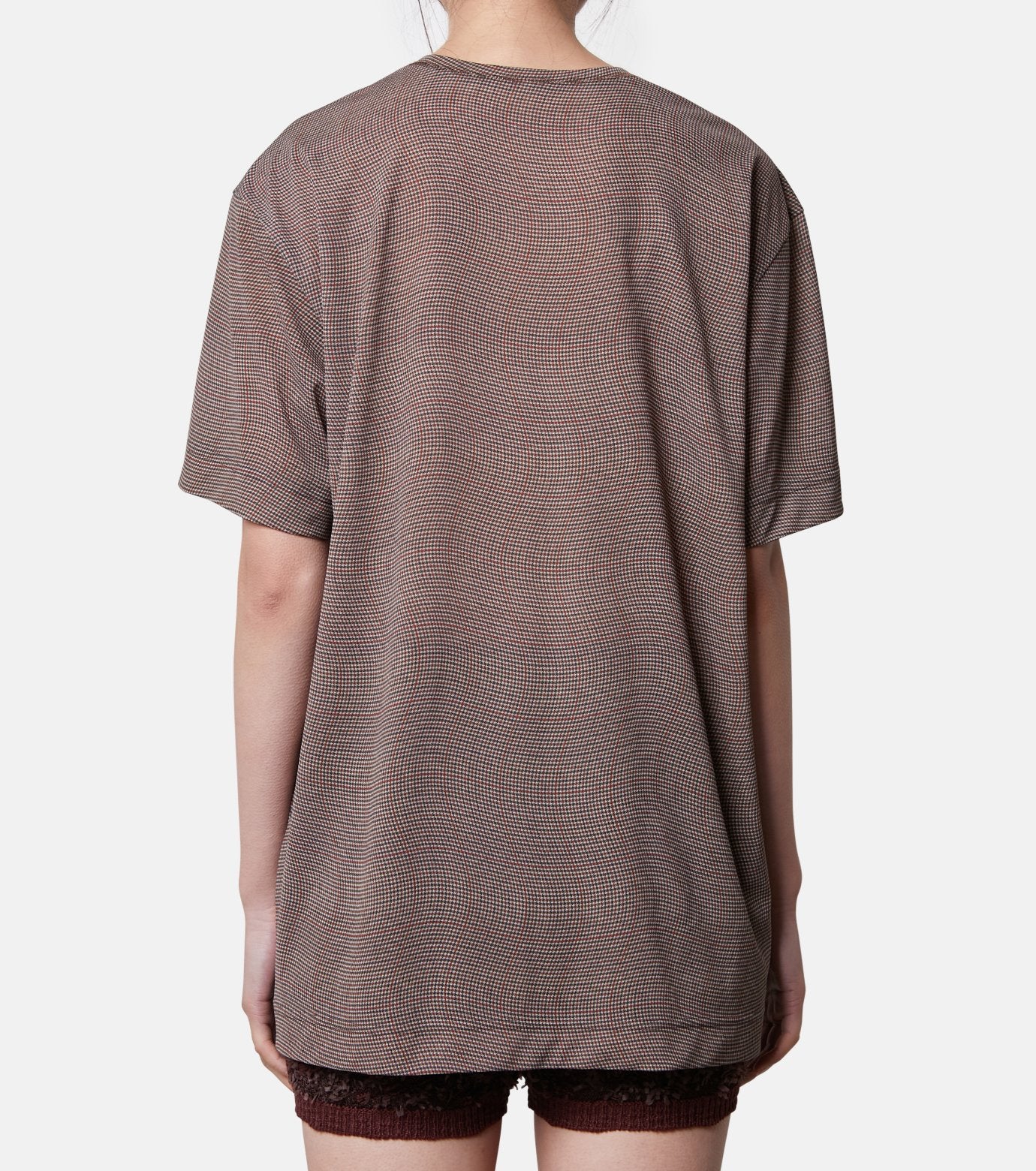 Distorted Check Sheer Tee