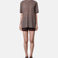 Distorted Check Sheer Tee