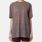Distorted Check Sheer Tee
