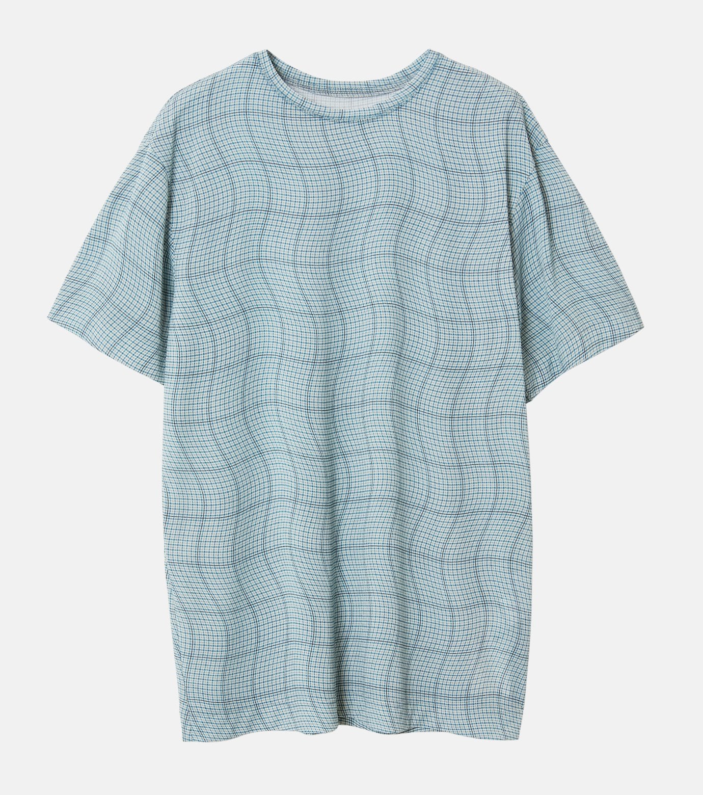 Distorted Check Sheer Tee