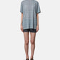 Distorted Check Sheer Tee