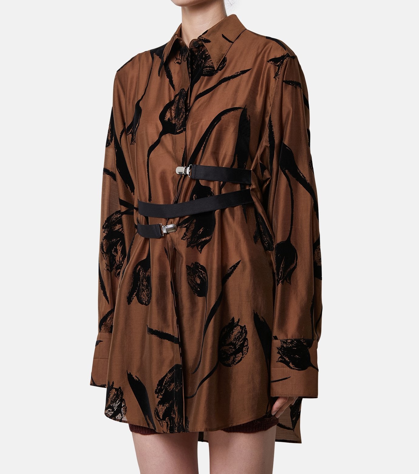 Flocky Print Shirt