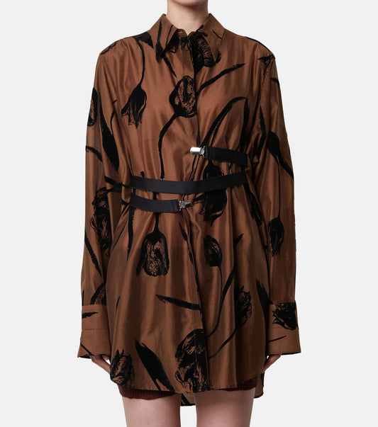 Flocky Print Shirt