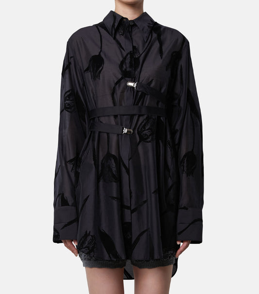 Flocky Print Shirt