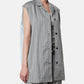 Back Taffeta  Sleeveless Shirt