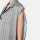 Back Taffeta  Sleeveless Shirt