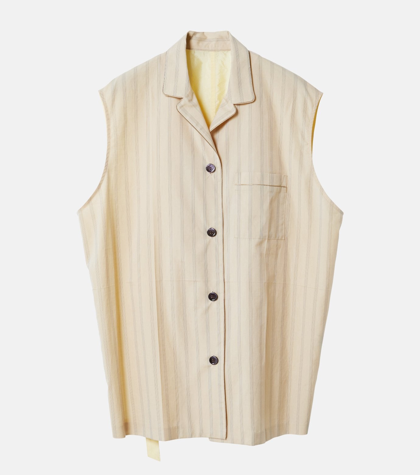 Back Taffeta  Sleeveless Shirt
