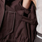 Cotton Satin Blouson Jacket