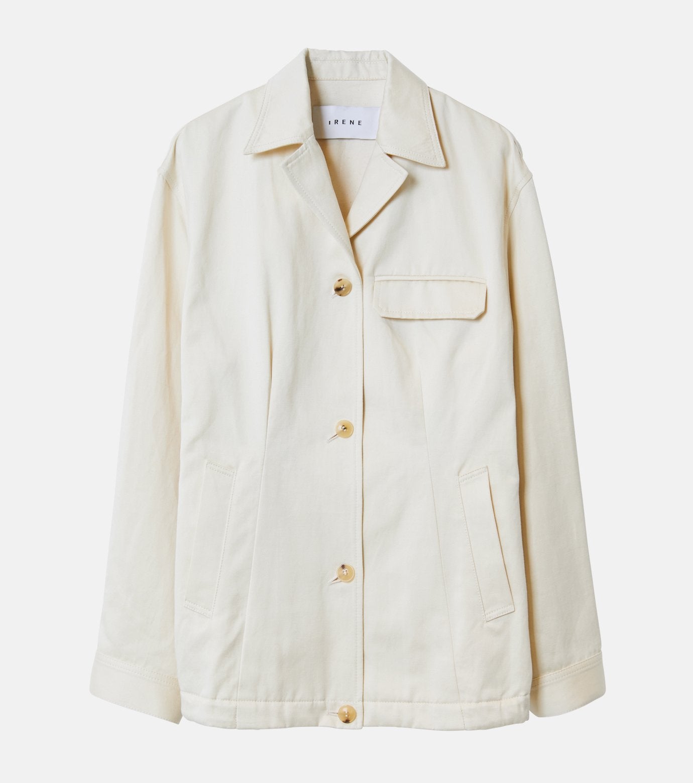 Cotton Satin Blouson Jacket