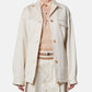 Cotton Satin Blouson Jacket