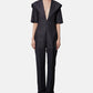 Salor Collar Denim Jumpsuit