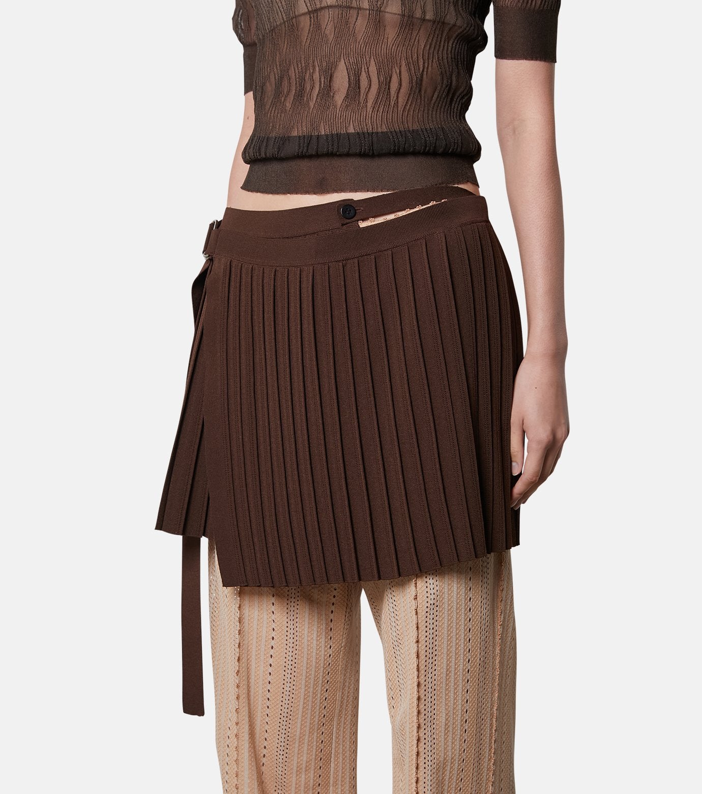 Knit Pleats Skirt