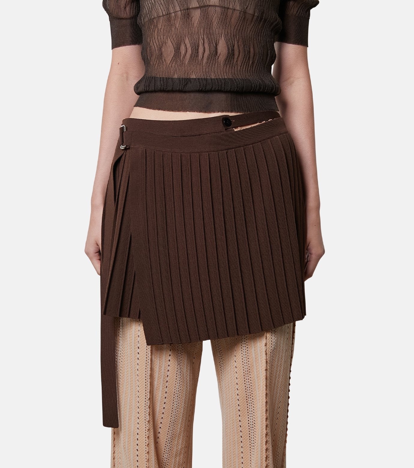 Knit Pleats Skirt