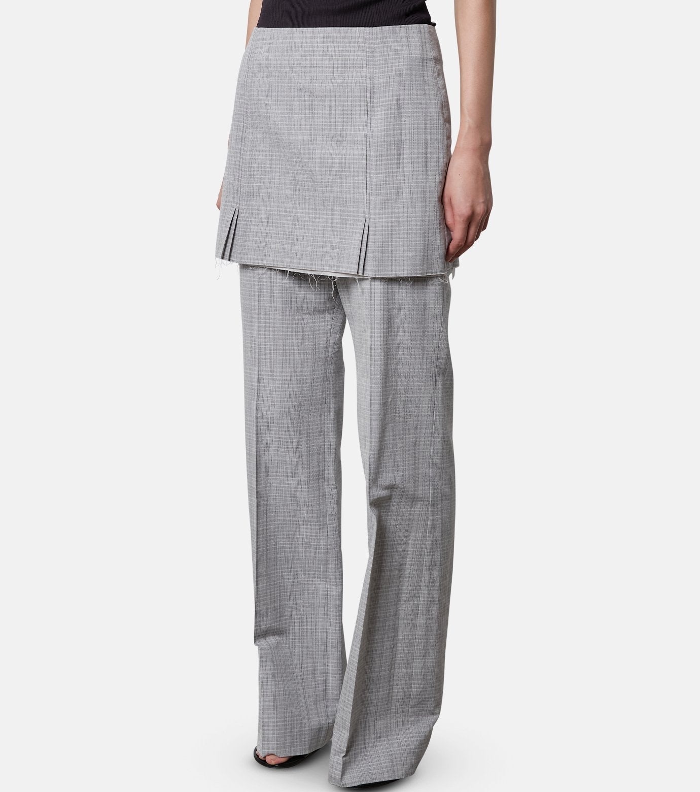 Check Layerd Trousers
