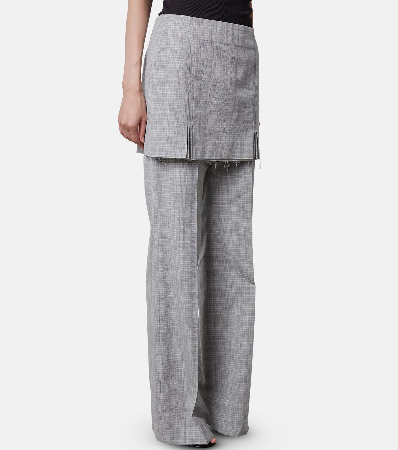 Check Layerd Trousers