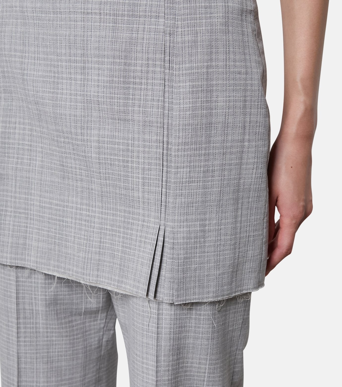 Check Layerd Trousers