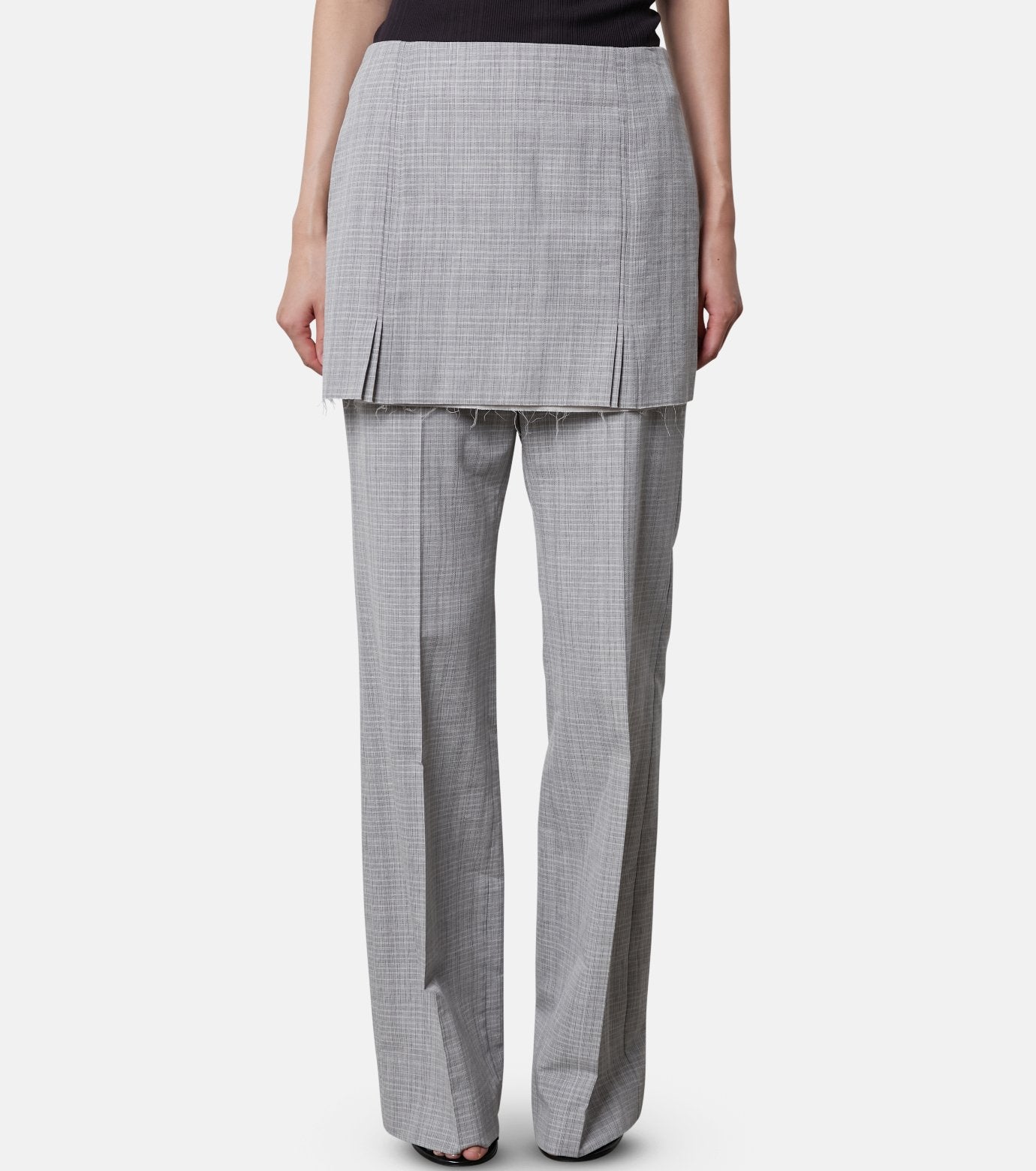 Check Layerd Trousers