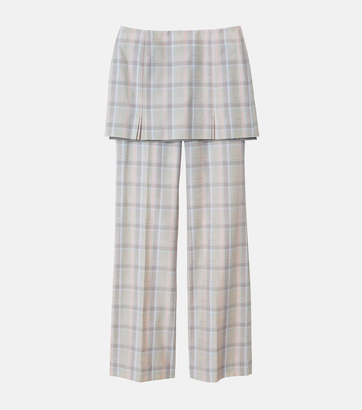 Check Layerd Trousers