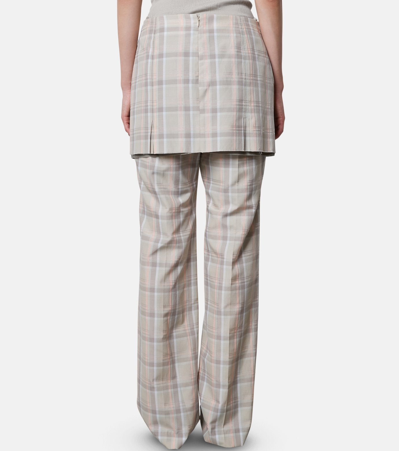 Check Layerd Trousers