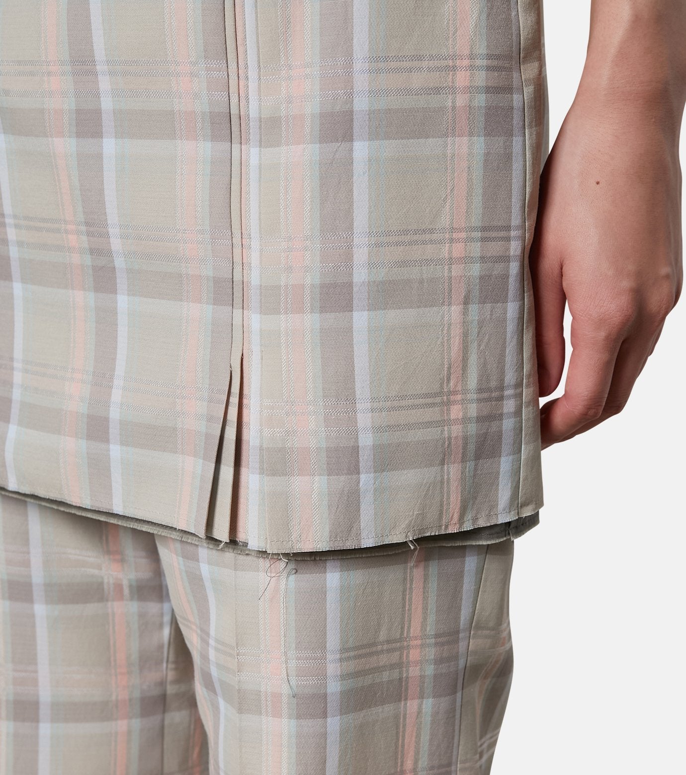 Check Layerd Trousers