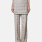 Check Layerd Trousers