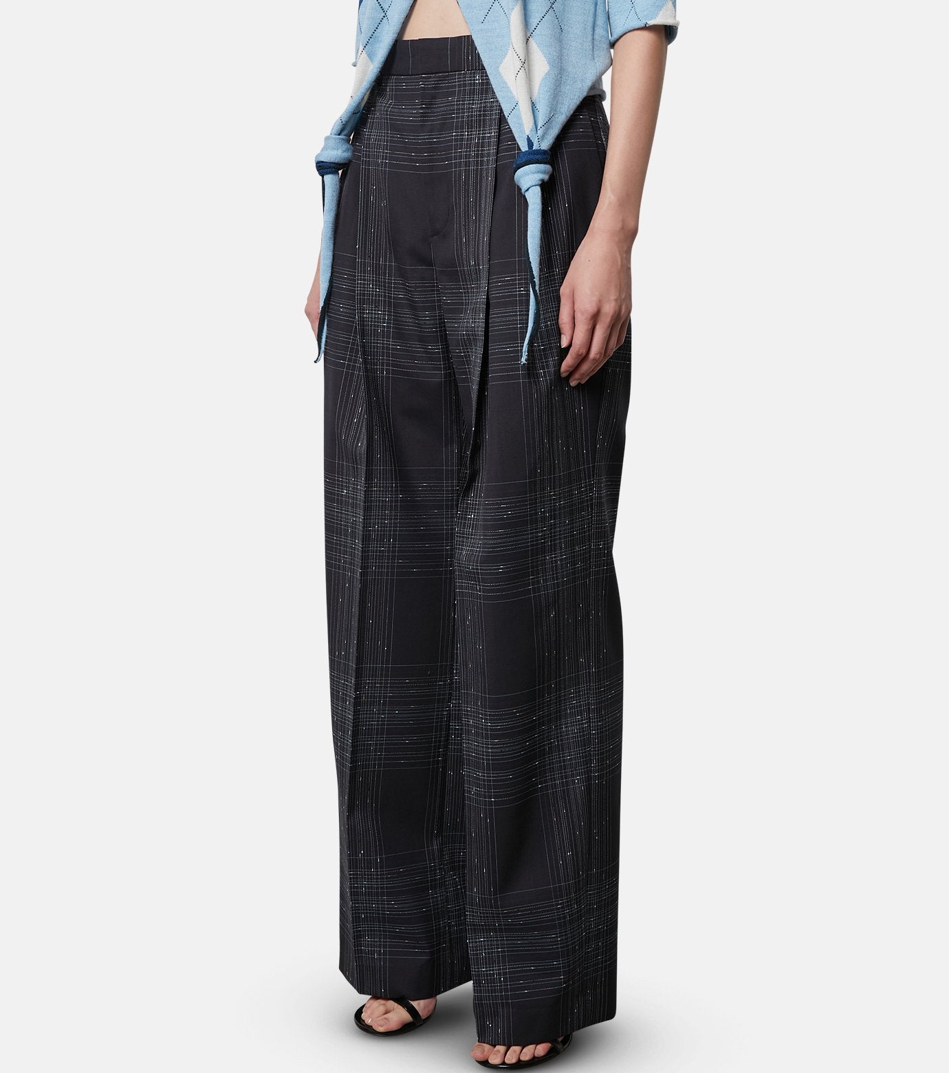 Knot Stitch Line Trousers