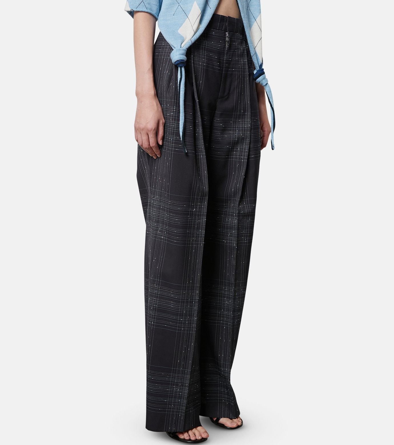 Knot Stitch Line Trousers