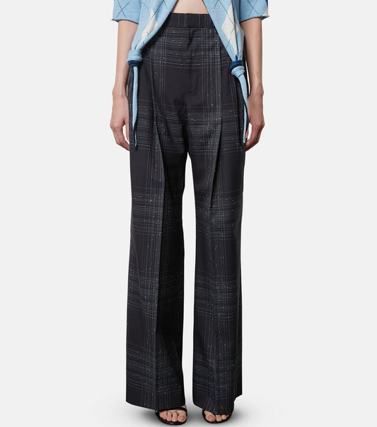 Knot Stitch Line Trousers