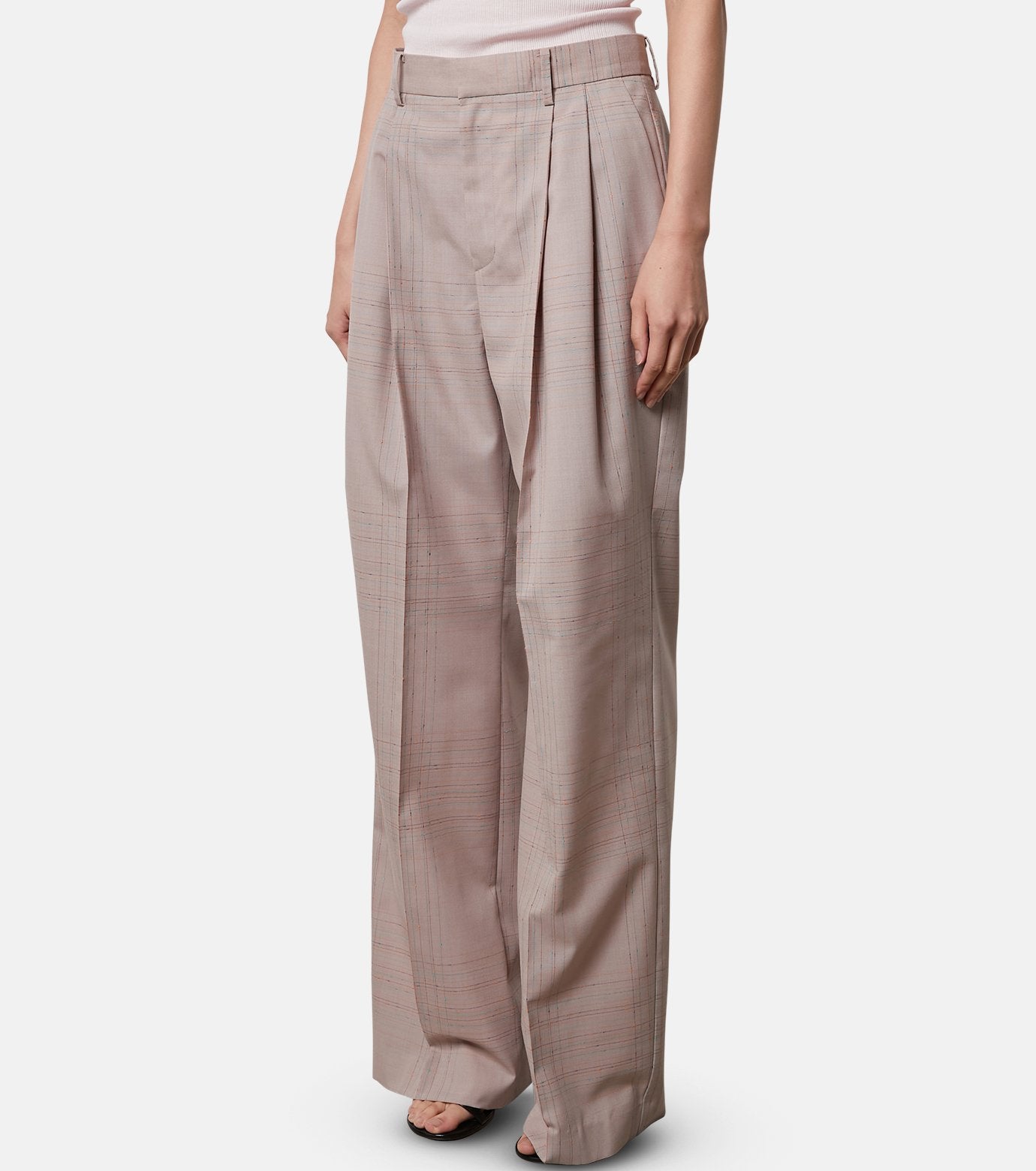 Knot Stitch Line Trousers