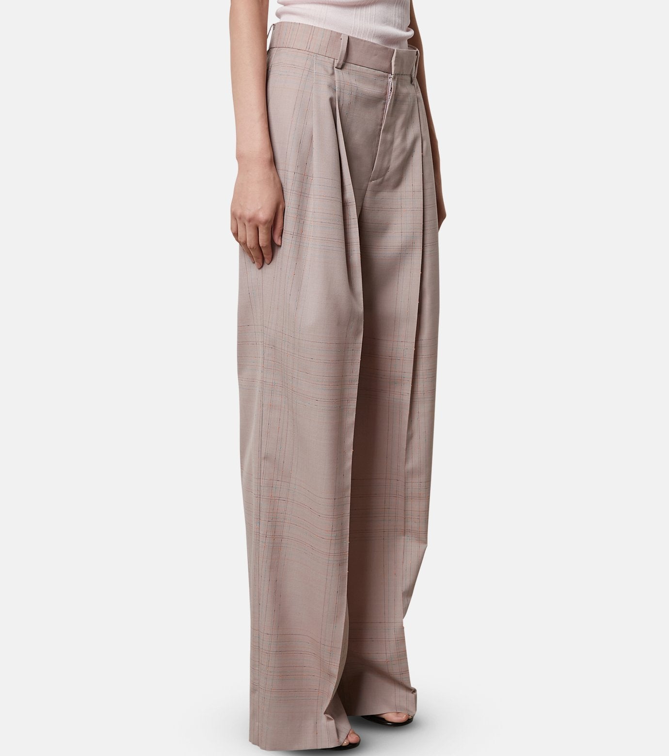 Knot Stitch Line Trousers