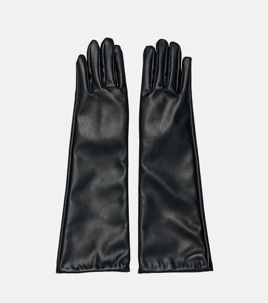 Faux Leather Gloves
