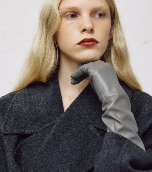 Faux Leather Gloves