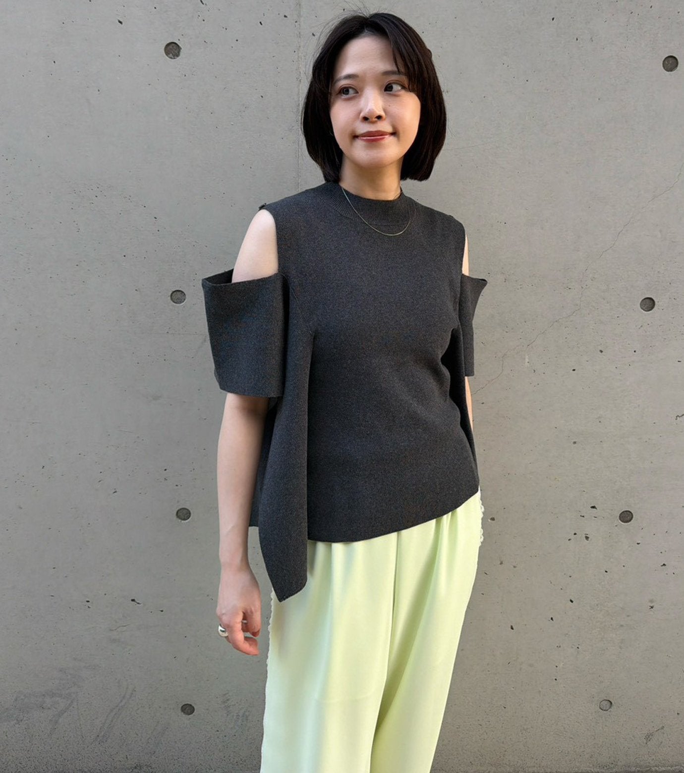 Cold Shoulder Knit Top