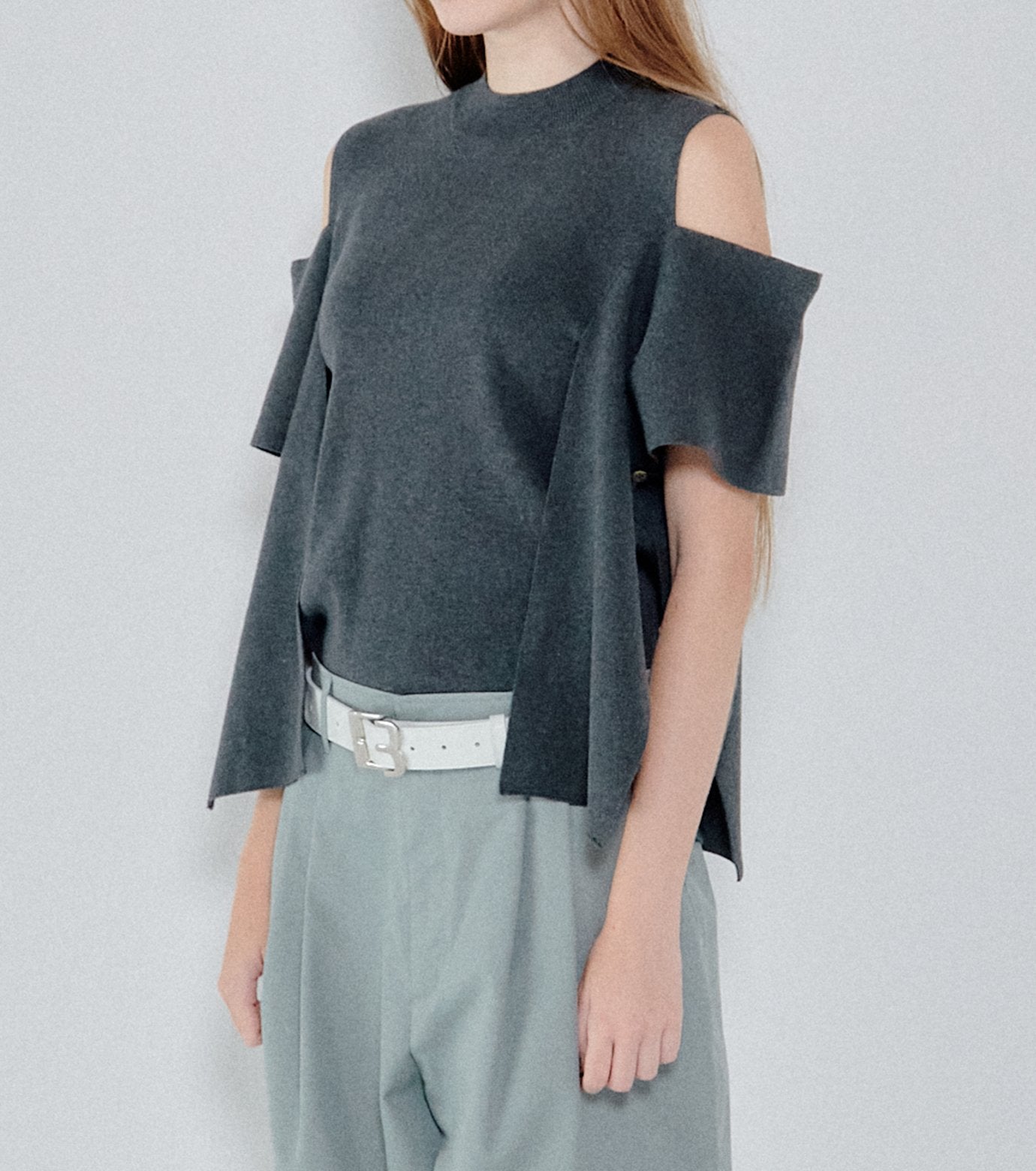 Cold Shoulder Knit Top