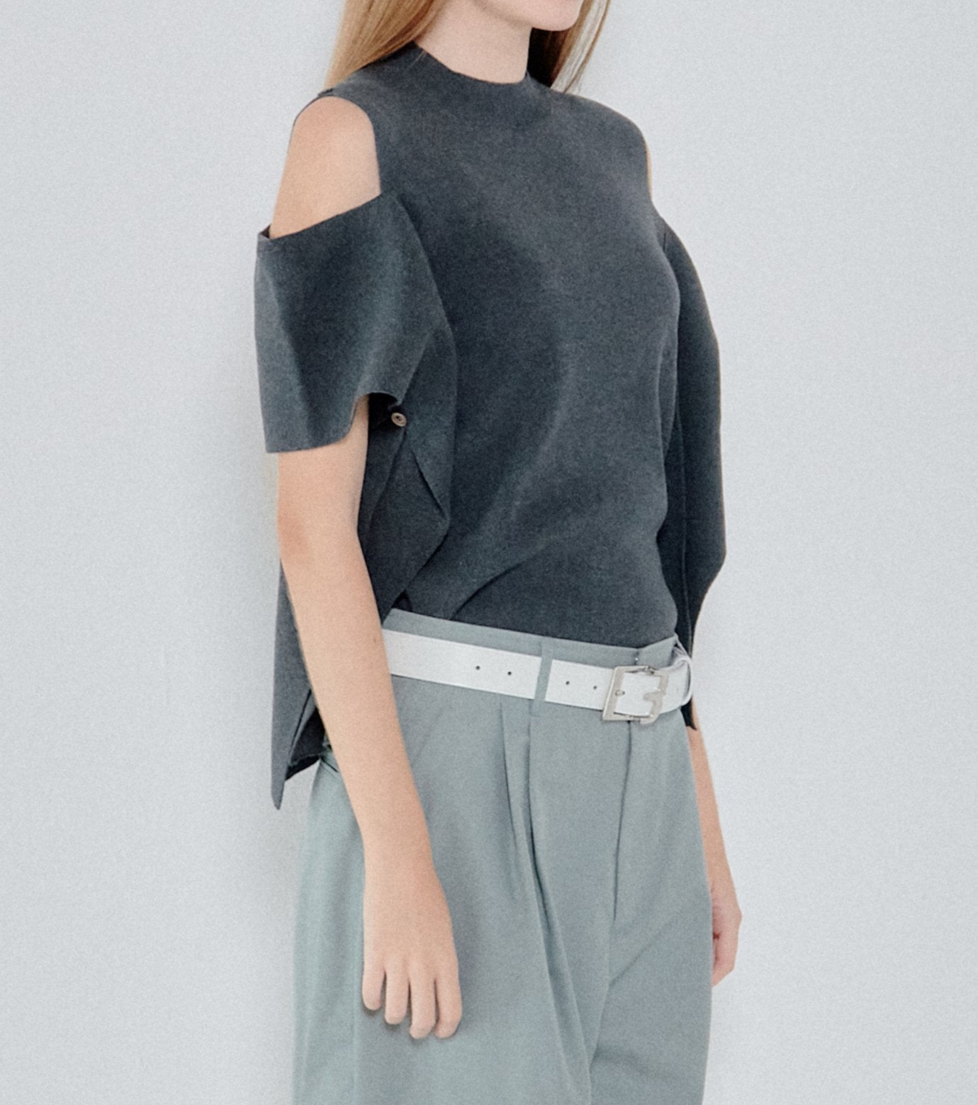 Cold Shoulder Knit Top