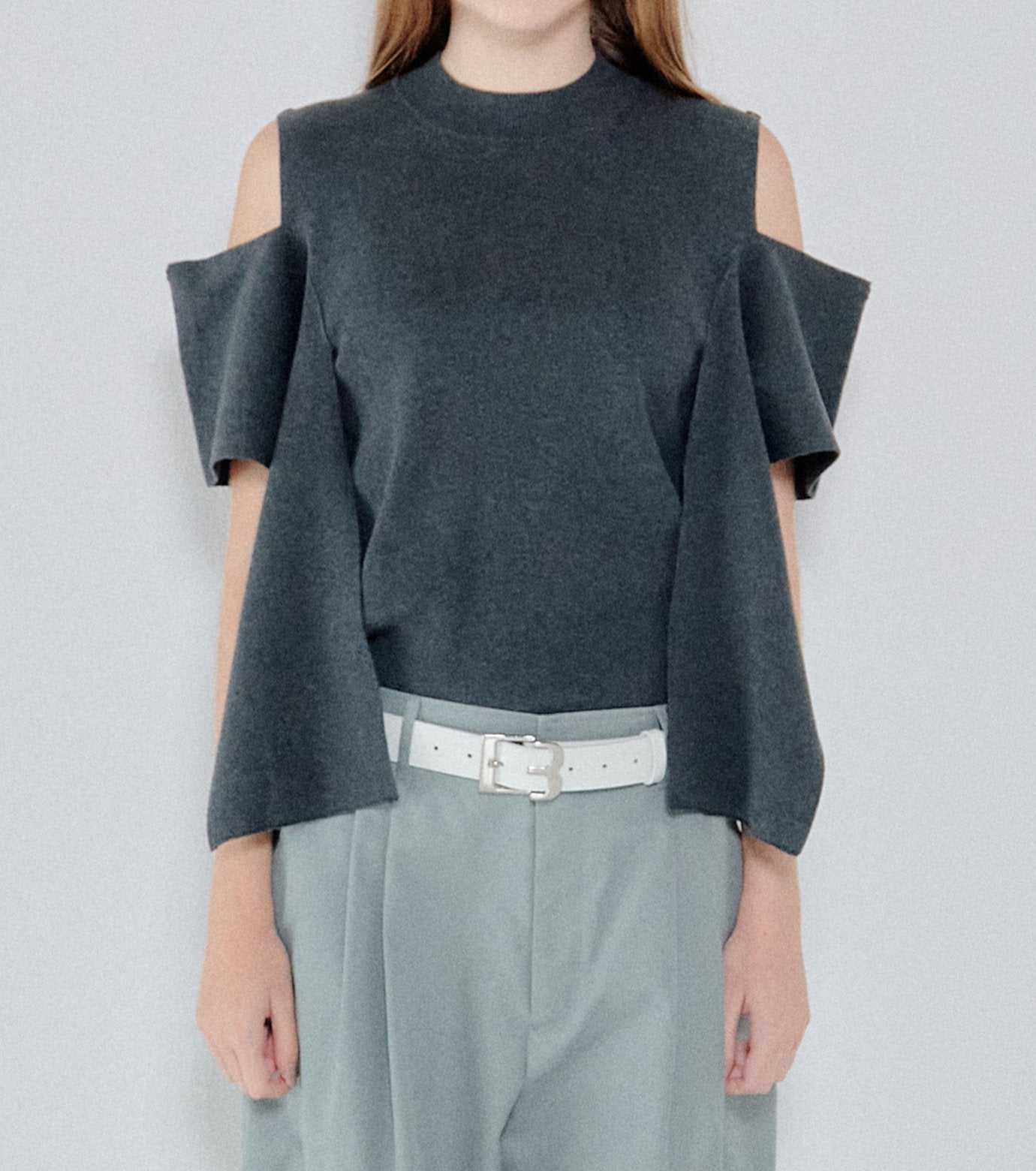 Cold Shoulder Knit Top